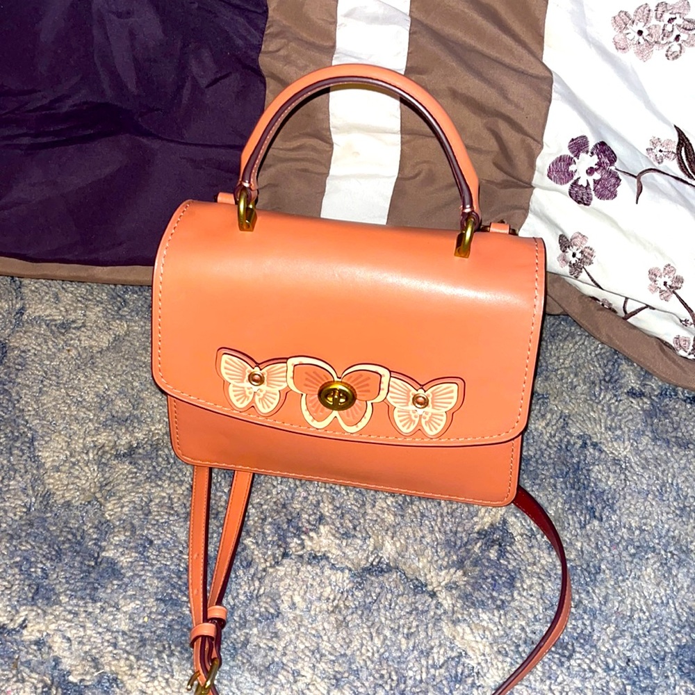 Coach Butterfly Peach Pink Bag